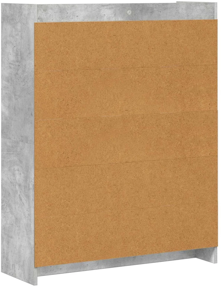 Knygų lentyna Betono pilka 87,5 x 30 x 111 cm Apdirbta mediena