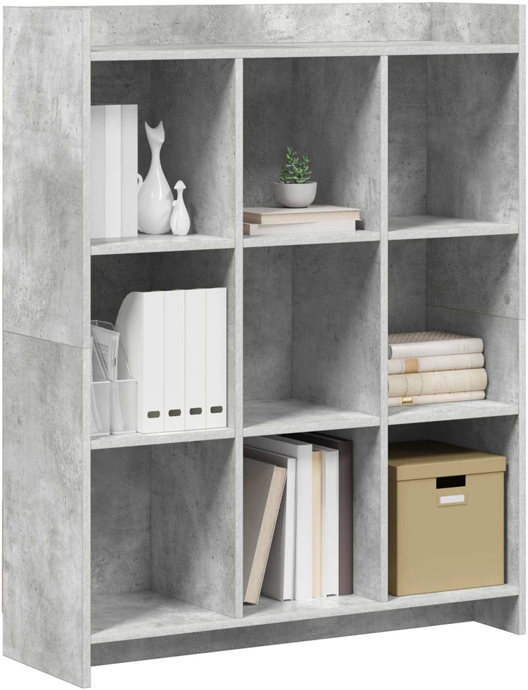 Knygų lentyna Betono pilka 87,5 x 30 x 111 cm Apdirbta mediena