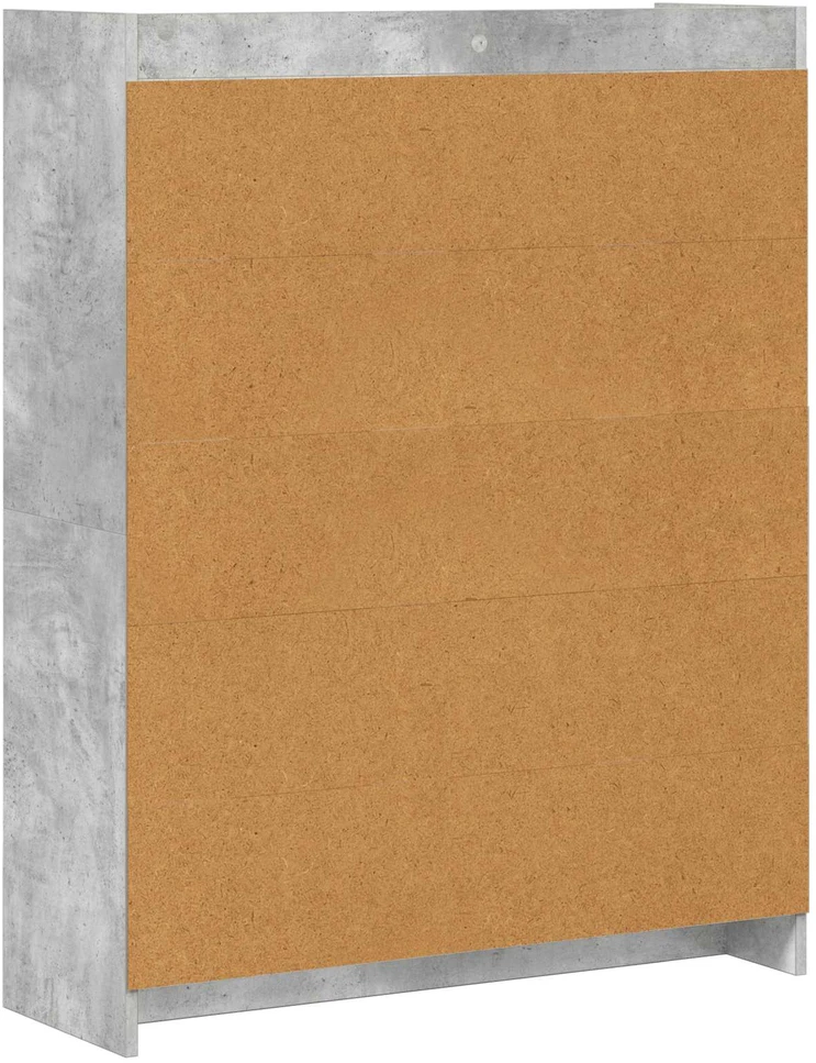 Knygų lentyna Betono pilka 87,5 x 30 x 111 cm Apdirbta mediena