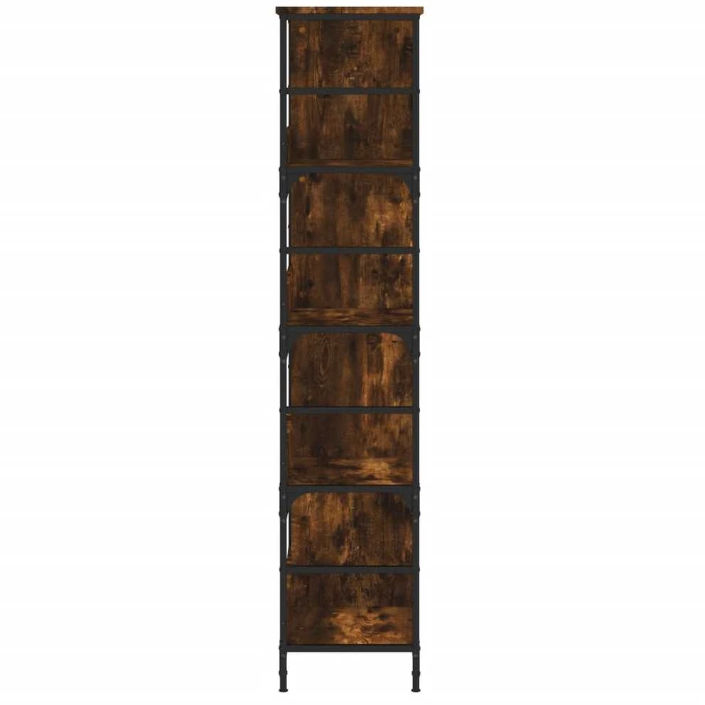 Knygų lentyna, dūminio ąžuolo, 78,5x33x153cm, apdirbta mediena