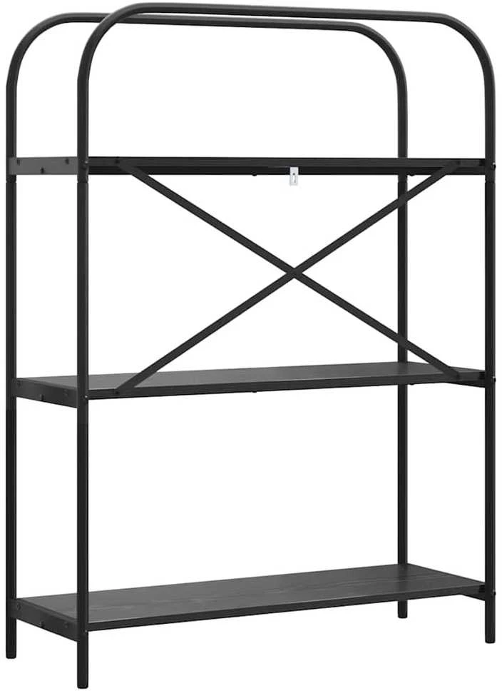 Knygų lentyna 3 lygių 80 x 30 x 109 cm Apdirbta mediena