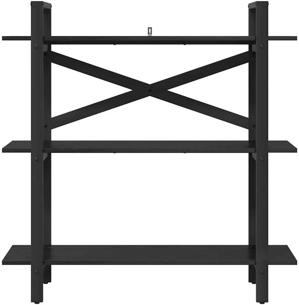 Knygų lentyna 3 lygių 100 x 33,5 x 102 cm Apdirbta mediena