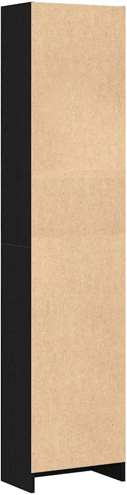 Knygų lentyna, juodo ąžuolo spalvos, 40x24x176 cm, inžinerinė mediena