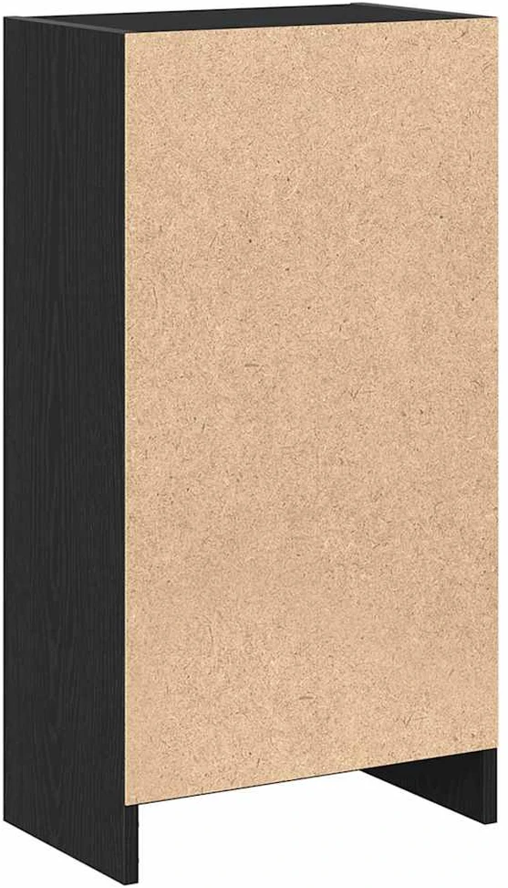 Knygų lentyna, juodo ąžuolo spalvos, 40x24x76 cm, inžinerinė mediena