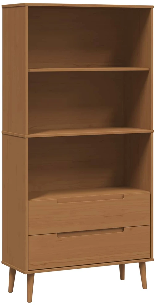 Knygų lentyna MOLDE 85 x 35 x 170,5 cm Pušies medienos masyvas