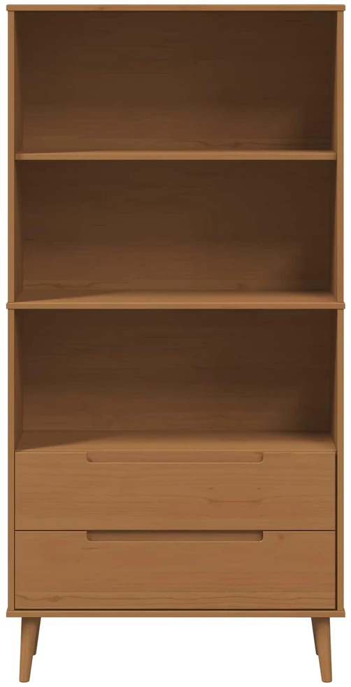 Knygų lentyna MOLDE 85 x 35 x 170,5 cm Pušies medienos masyvas