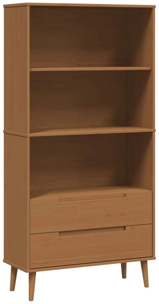 Knygų lentyna MOLDE 85 x 35 x 170,5 cm Pušies medienos masyvas