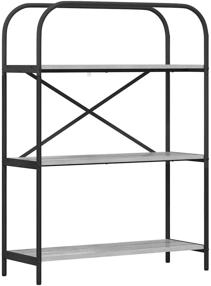 Knygų lentyna 3 lygių 80 x 30 x 109 cm Apdirbta mediena