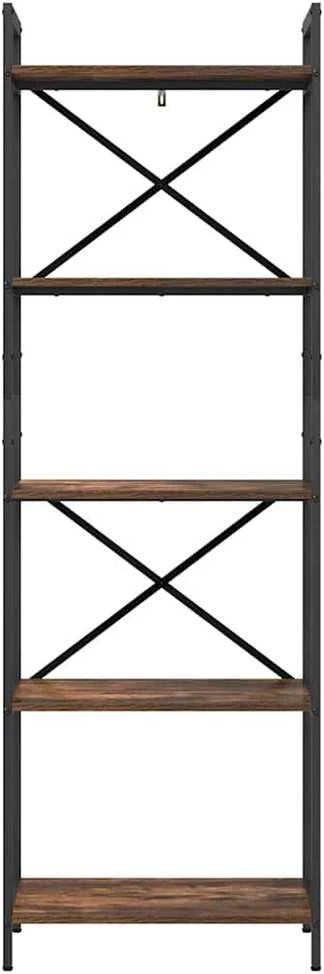 Knygų lentyna 5 aukštų 56 x 34 x 171 cm Apdirbta mediena
