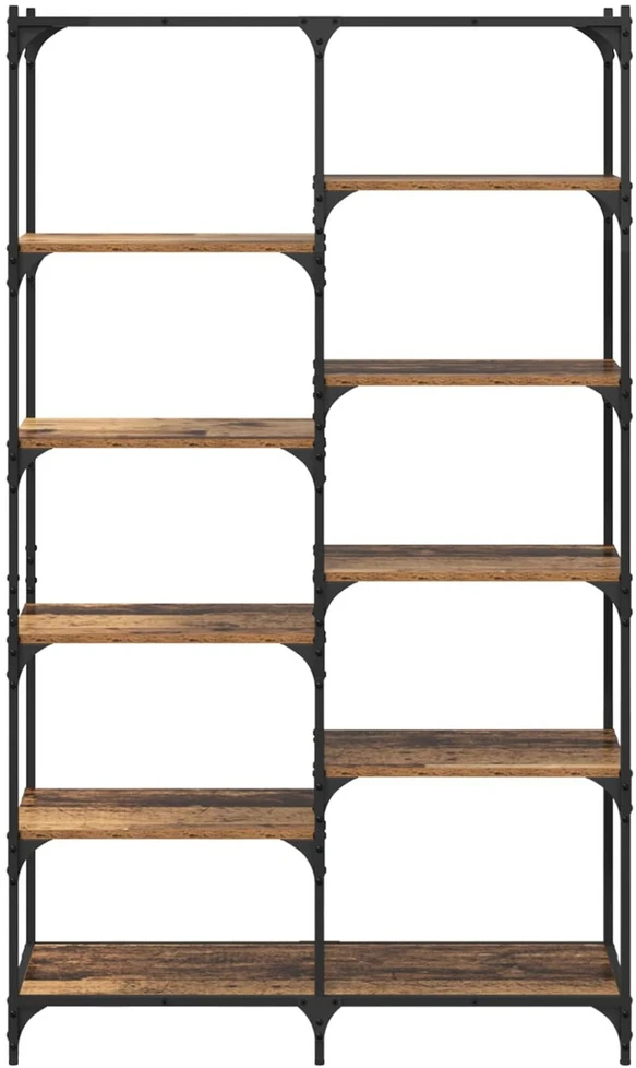 Knygų lentyna 9 aukštų 100 x 32 x 170 cm Apdirbta mediena