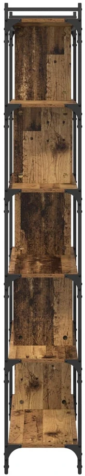 Knygų lentyna 5 aukštų 76 x 32 x 192 cm Apdirbta mediena