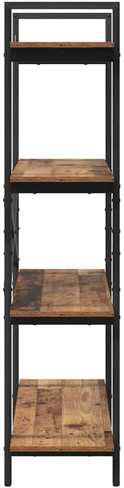 Knygų lentyna 4 lygių 100 x 33,5 x 140 cm Apdirbta mediena