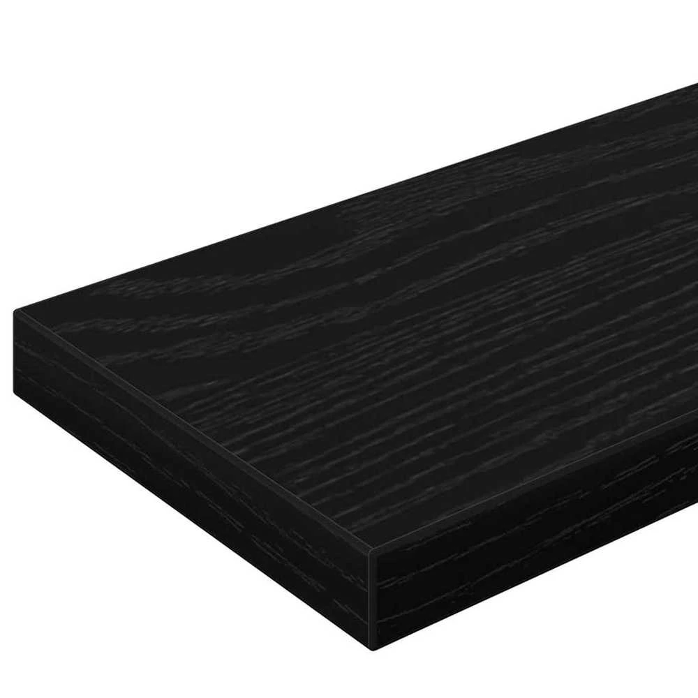 Knygų lentyna 3 aukštų 4 vnt. 100 x 10 x 1,5 cm Juodas