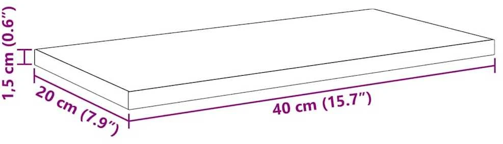 Knygų lentyna 3 aukštų 4 vnt. 40 x 20 x 1,5 cm Apdirbta mediena