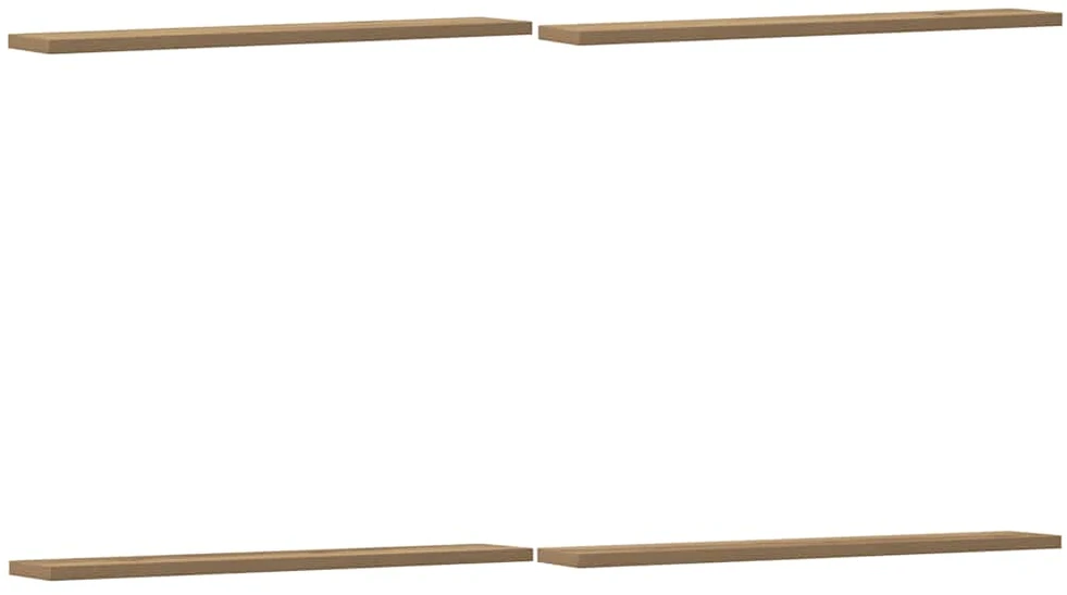 Knygų lentynos plokštės, 4vnt., artisano, 60x10x1,5cm, mediena
