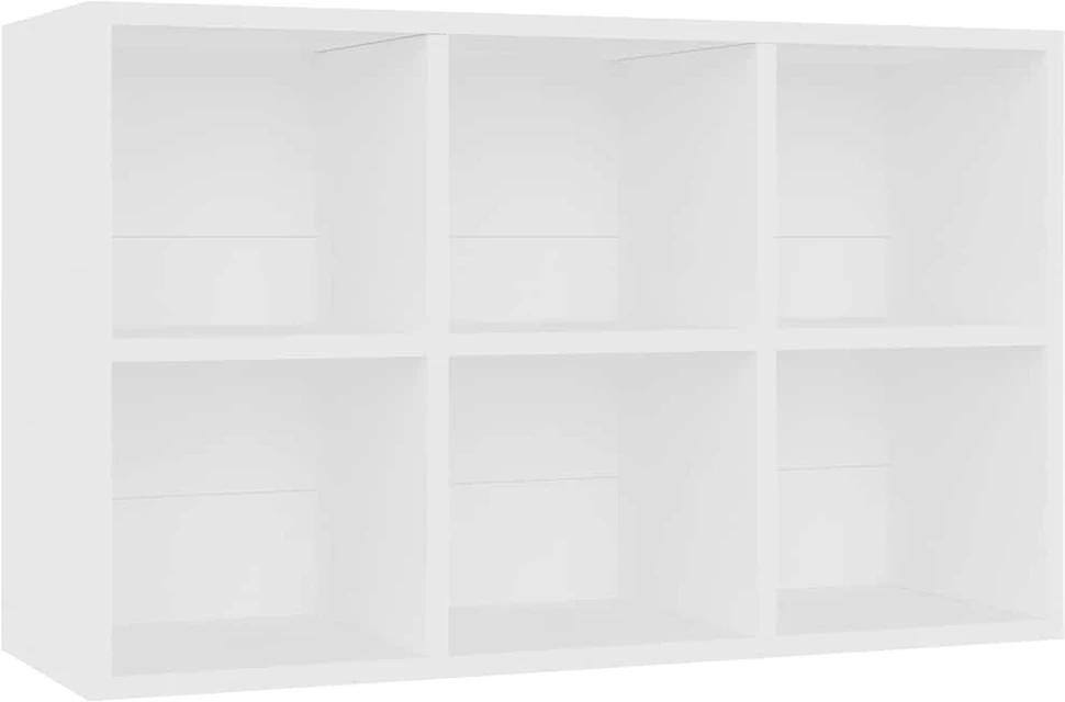 Knygų/šoninė spintelė, baltos spalvos, 66x30x98 cm, MDP