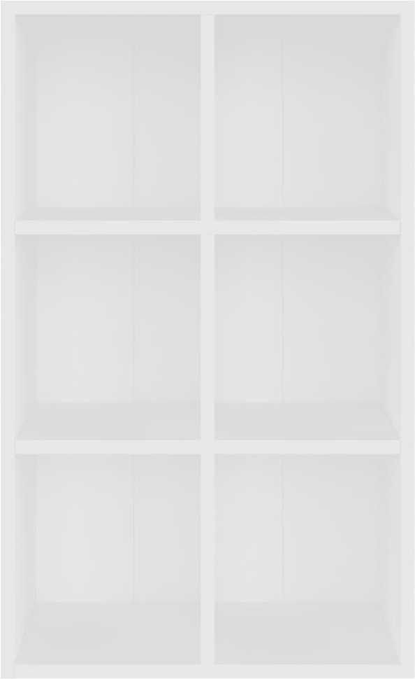 Knygų/šoninė spintelė, baltos spalvos, 66x30x98 cm, MDP