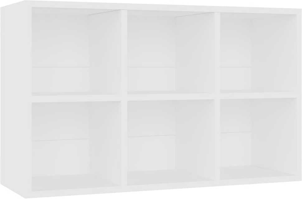 Knygų/šoninė spintelė, baltos spalvos, 66x30x98 cm, MDP
