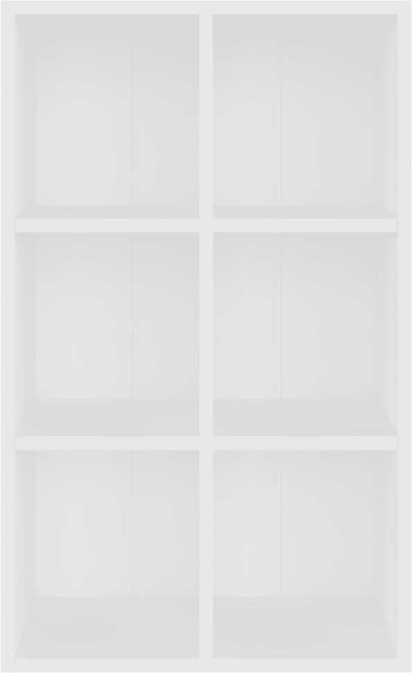 Knygų/šoninė spintelė, baltos spalvos, 66x30x98 cm, MDP