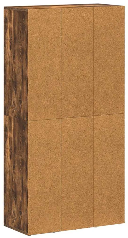 Knygų/šoninė spintelė, dūminio ąžuolo, 66x30x130cm, mediena