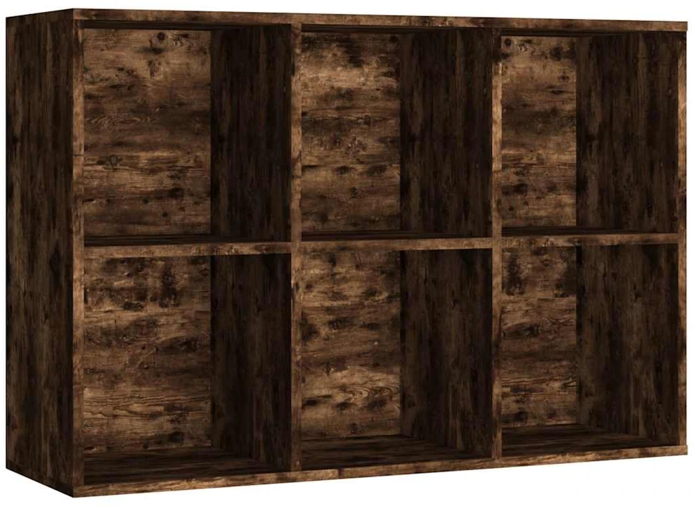 Knygų/šoninė spintelė, dūminio ąžuolo, 66x30x98cm, mediena