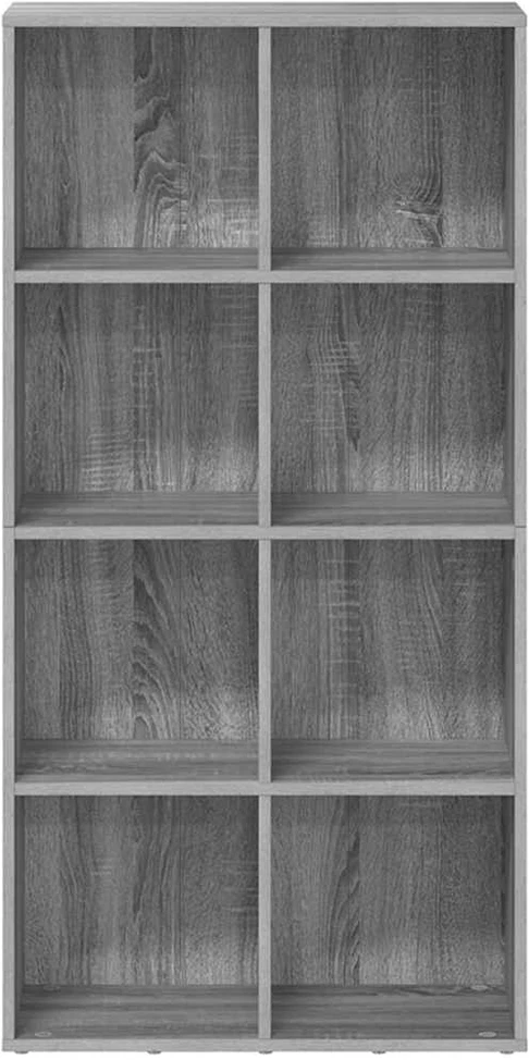 Knygų/šoninė spintelė, pilka ąžuolo, 66x30x130cm, mediena