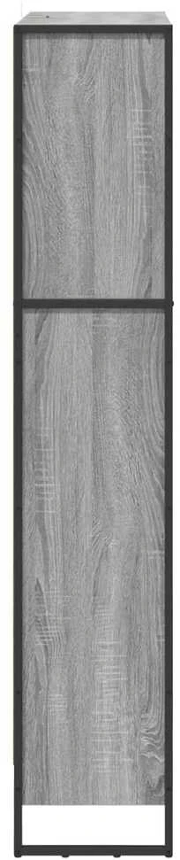 Knygų spinta 80 x 30 x 155 cm Apdirbta mediena Pilkas Sonoma