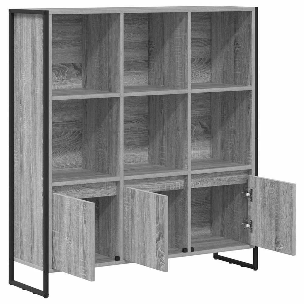 Knygų spinta 99,5 x 30 x 108 cm Apdirbta mediena Pilkas Sonoma