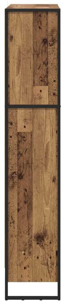 Knygų spinta 80 x 30 x 155 cm Apdirbta mediena Senovinis medis