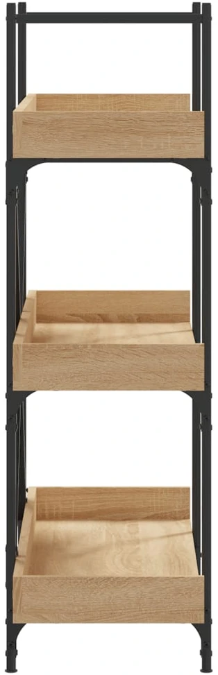 Knygų spinta, 3 aukštų, ąžuolo, 100x33x108,5cm, mediena