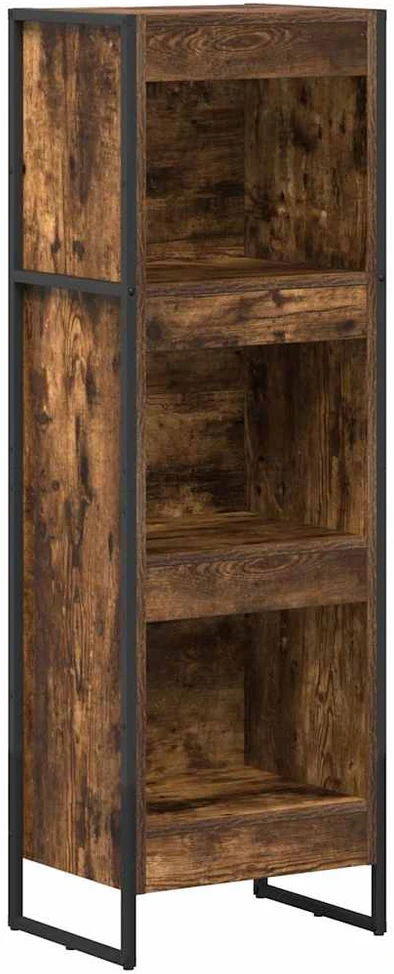 Knygų spinta 40 x 30 x 121 cm Apdirbta mediena Dūminis ąžuolas