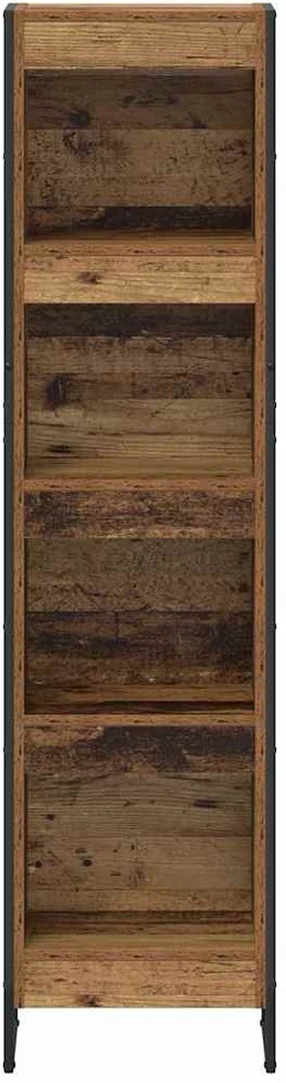 Knygų spinta 40 x 30 x 155 cm Apdirbta mediena Senovinis medis