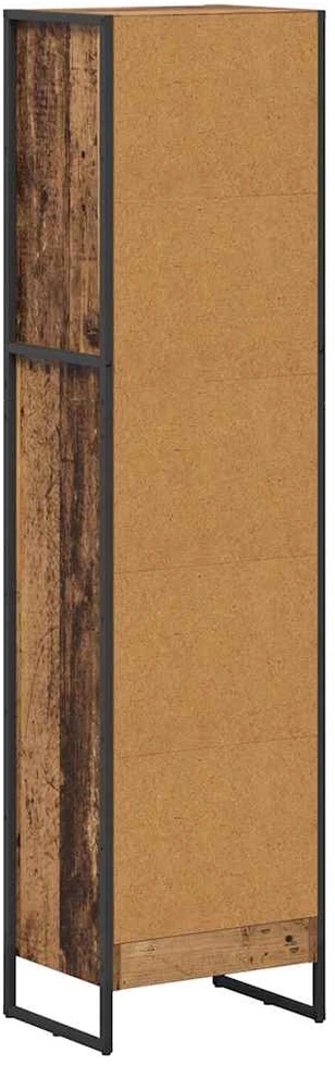 Knygų spinta 40 x 30 x 155 cm Apdirbta mediena Senovinis medis