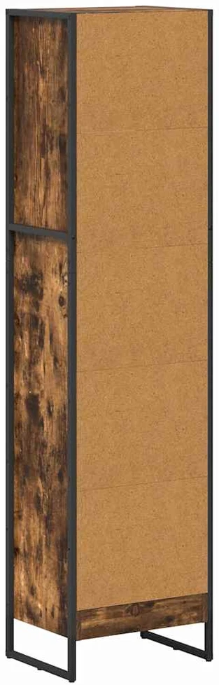 Knygų spinta 40 x 30 x 155 cm Apdirbta mediena Dūminis ąžuolas