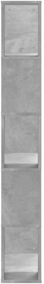 Knygų spinta, 5 aukštų, betono, 80,5x23,5x162,5cm, mediena