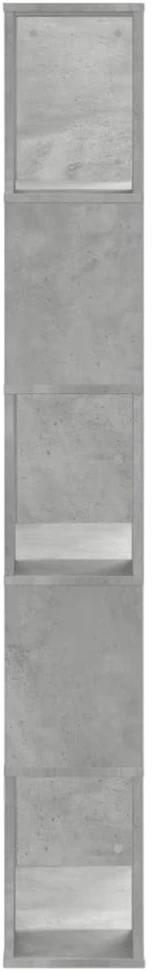 Knygų spinta, 5 aukštų, betono, 80,5x23,5x162,5cm, mediena
