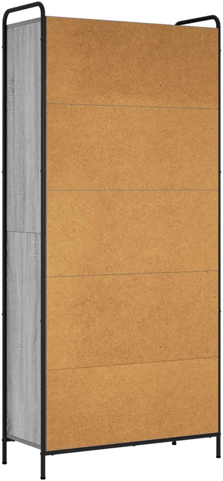 Knygų spinta 55,5 x 33 x 174 cm Apdirbta mediena Pilka Sonoma