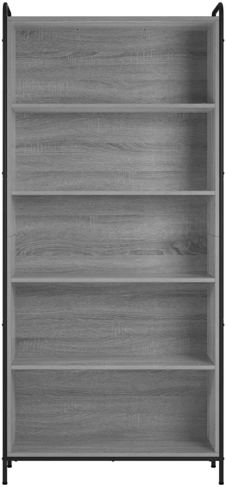 Knygų spinta 55,5 x 33 x 174 cm Apdirbta mediena Pilka Sonoma
