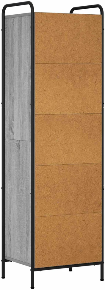 Knygų spinta 55,5 x 33 x 174 cm Apdirbta mediena Pilka Sonoma