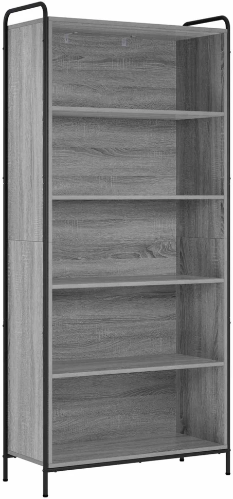 Knygų spinta 55,5 x 33 x 174 cm Apdirbta mediena Pilka Sonoma