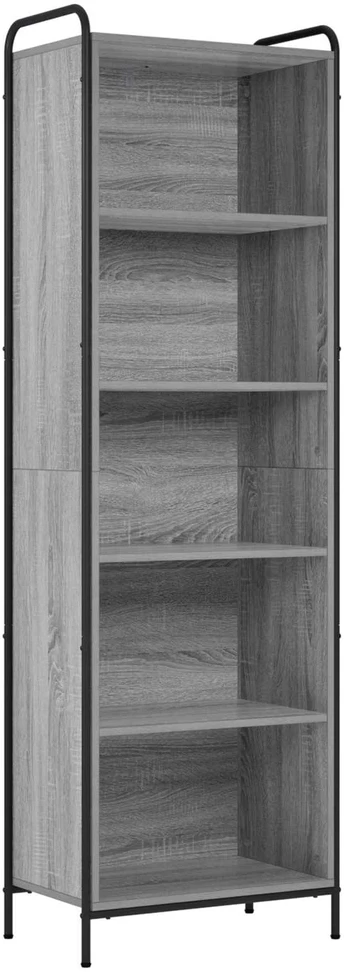 Knygų spinta 55,5 x 33 x 174 cm Apdirbta mediena Pilka Sonoma