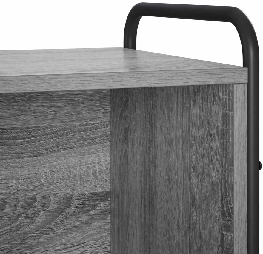 Knygų spinta 57 x 33 x 111 cm Apdirbta mediena Pilka Sonoma