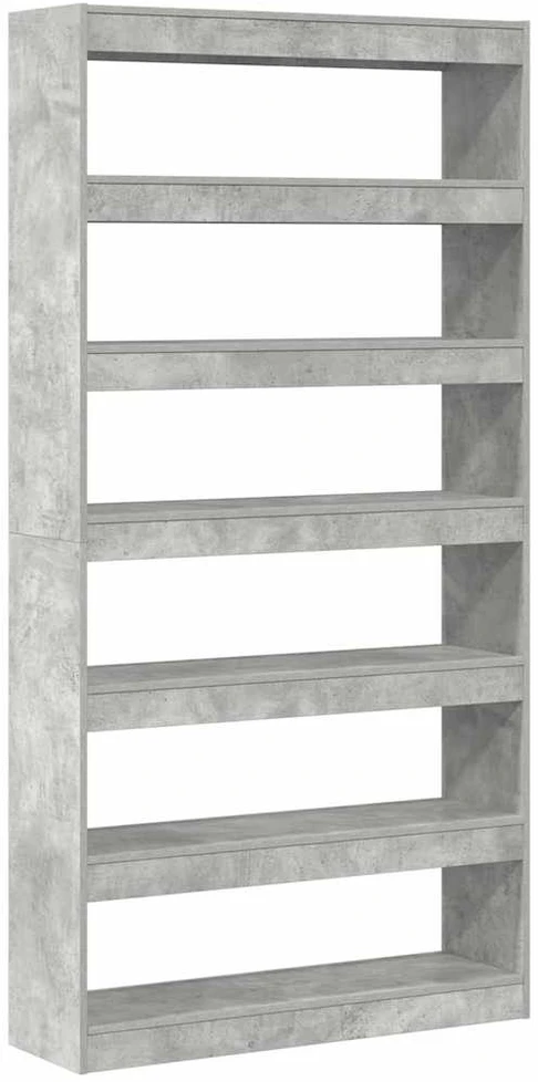 Knygų spinta 6 aukštų 100 x 30 x 198 cm Apdirbta mediena
