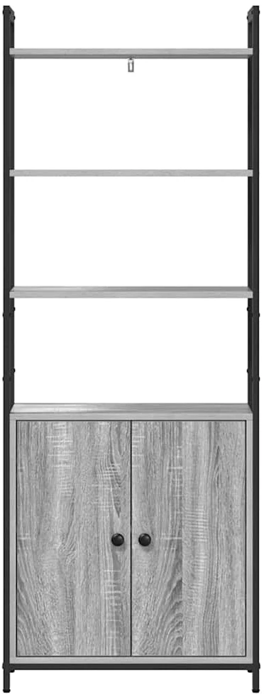 Knygų spinta 6 aukštų 60 x 24 x 161 cm Apdirbta mediena
