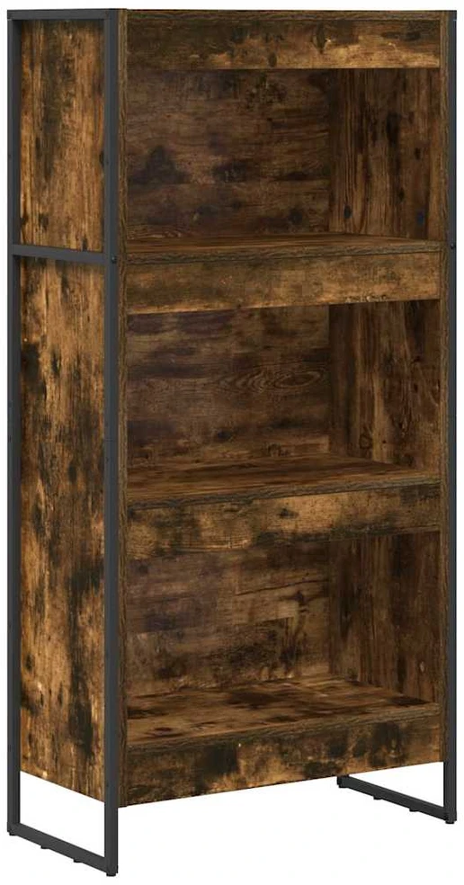 Knygų spinta 60 x 30 x 121 cm Apdirbta mediena Dūminis ąžuolas