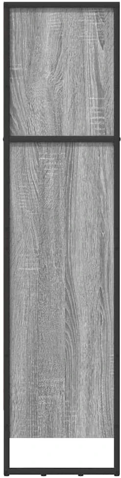 Knygų spinta 60 x 30 x 121 cm Apdirbta mediena Pilkas Sonoma