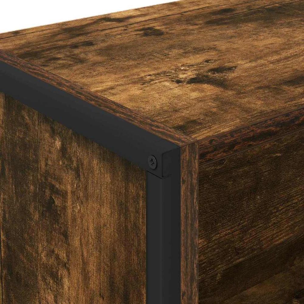 Knygų spinta 60 x 30 x 121 cm Apdirbta mediena Dūminis ąžuolas
