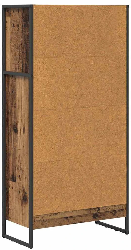 Knygų spinta 60 x 30 x 121 cm Apdirbta mediena Senovinis medis