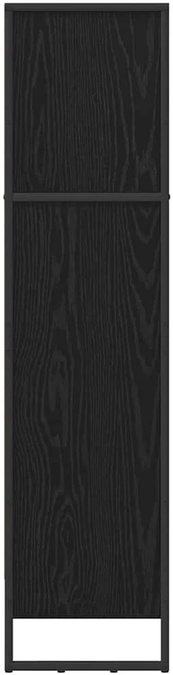 Knygų spinta 60 x 30 x 121 cm Apdirbta mediena Juodas ąžuolas