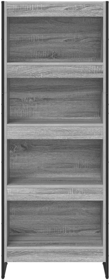 Knygų spinta 60 x 30 x 155 cm Apdirbta mediena Pilkas Sonoma